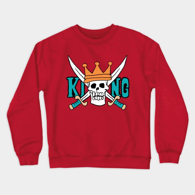 Pirate KING Crewneck Sweatshirt by malbatross